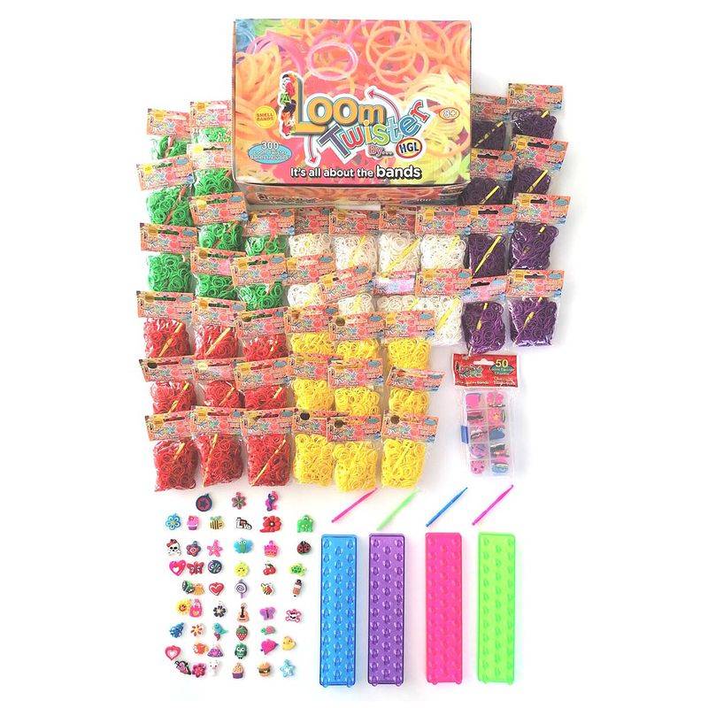 Foto van Loom twister loombandsset met geur multi xxl 15200-delig