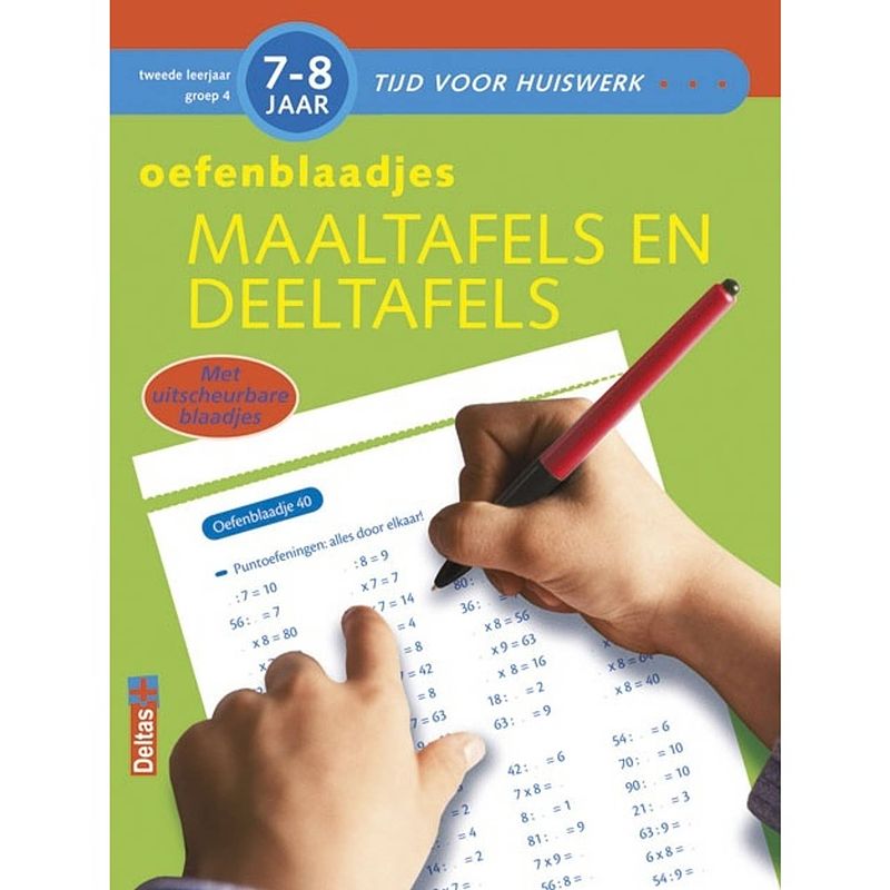 Foto van Deltas oefenblok maaltafels en deeltafels 7-8 jr