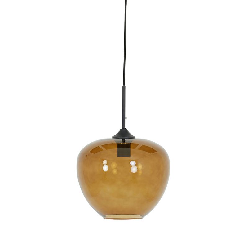 Foto van Light & living - hanglamp mayson - 30x30x25 - bruin