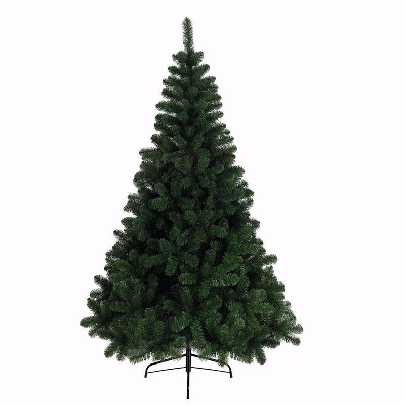 Foto van Kunst kerstboom/kunstboom groen h120 cm - kunstkerstboom