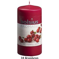 Foto van Bolsius wild cranberry - geurkaars - 12 x 6 cm - 10 stuks