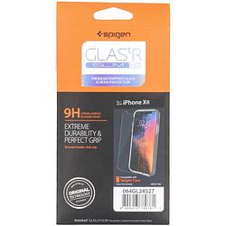 Foto van Spigen glastr screenprotector voor iphone xr