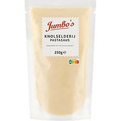 Foto van Jumbo'ss knolselderij pastasaus 250 g aanbieding bij jumbo | 25% korting