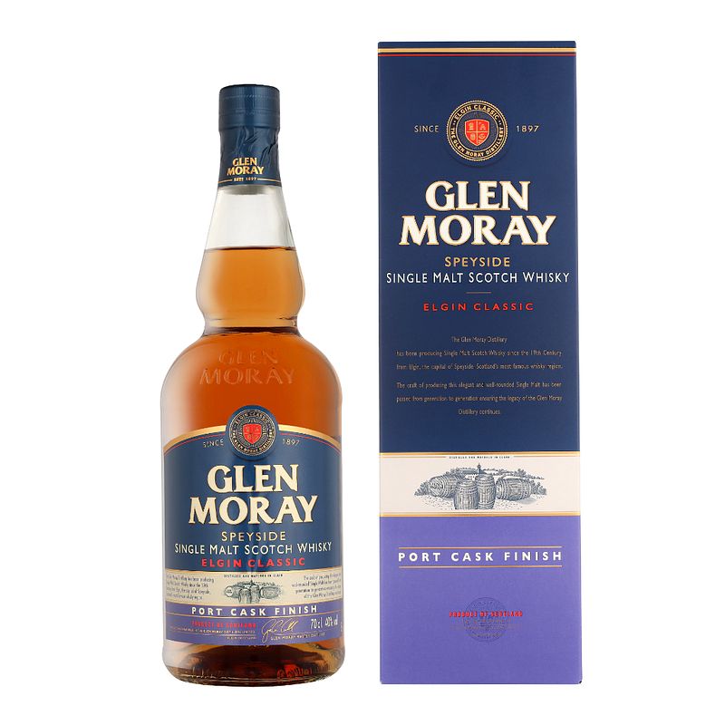 Foto van Glen moray port cask finish 70cl whisky