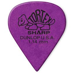 Foto van Dunlop 412p114 tortex sharp pick 1.14 mm plectrumset (12 stuks)