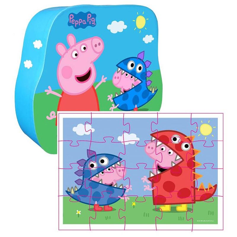 Foto van Veltman peppa pig puzzel peppa & george 24 stuk