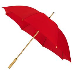 Foto van Impliva paraplu 102 cm bamboe/polyester rood