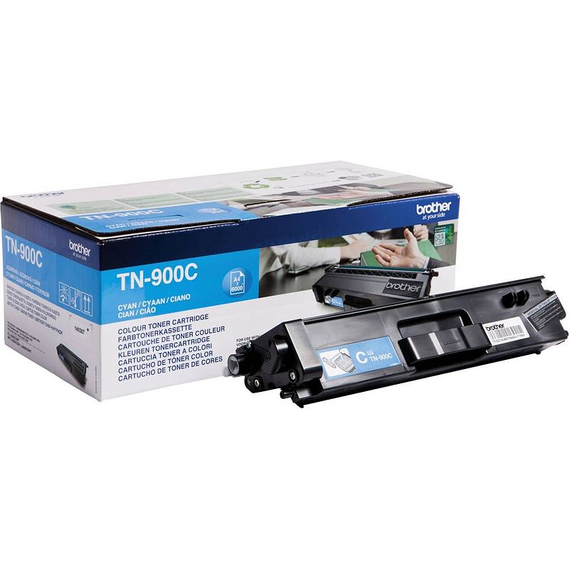 Foto van Brother toner tn-900c tn900c origineel cyaan 6000 bladzijden