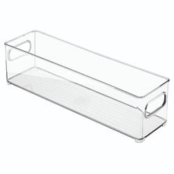 Foto van Idesign - koelkast organizer, 9.9 x 9.9 x 36.6 cm, kunststof, transparant - idesign fridge binz