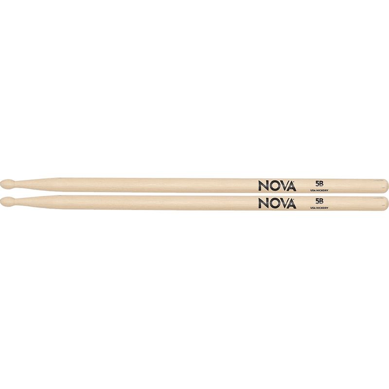 Foto van Nova by vic firth 5b hickory drumstokken met houten tip