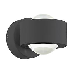 Foto van Eglo ono 2 - wandlamp - 2 lichts - antraciet - helder