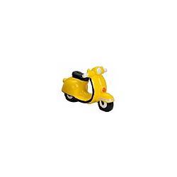 Foto van Spaarpot scooter geel 20 cm - spaarpotten