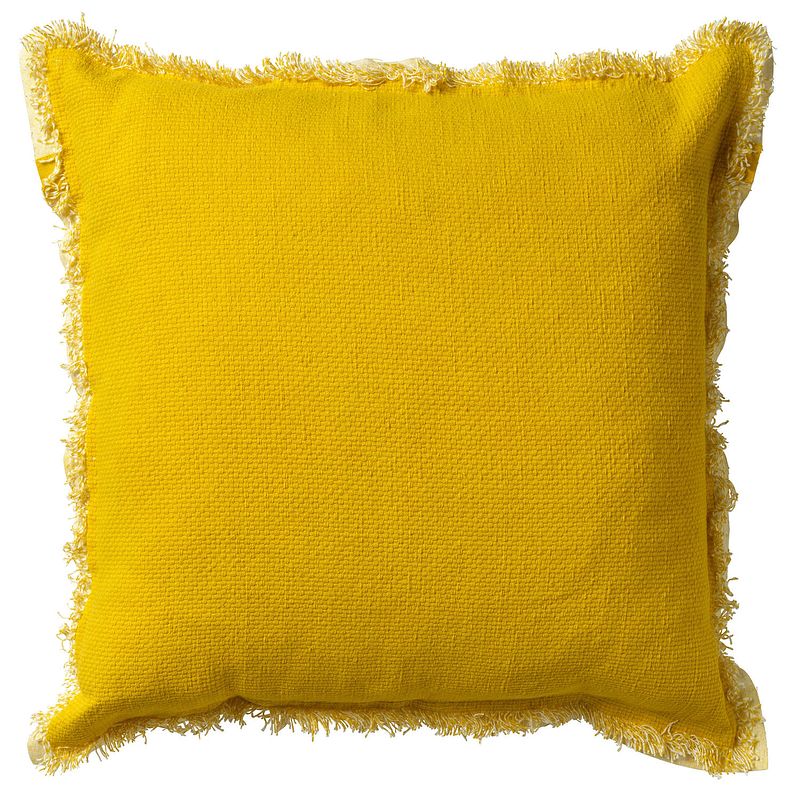 Foto van Dutch decor burto - kussenhoes van katoen lemon 45x45 cm - geel - geel