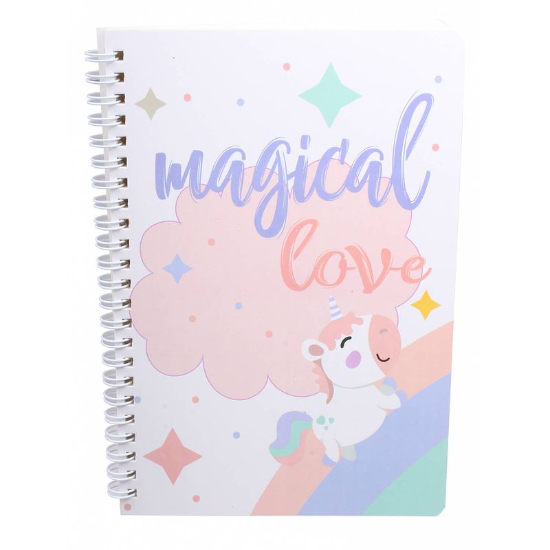 Foto van I-total notitieboek magical love softcover a5 papier/karton wit