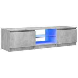 Foto van Vidaxl tv-meubel met led-verlichting 140x40x35,5 cm betongrijs