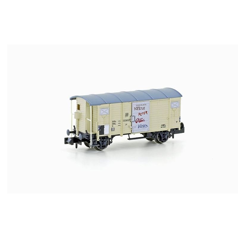 Foto van Hobbytrain h24203 n overdekte goederenwagen k2 nestle van de sbb