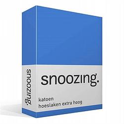 Foto van Snoozing - katoen - extra hoog - hoeslaken - 90x220 - meermin