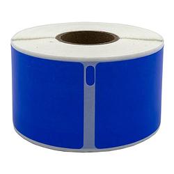 Foto van Dula dymo compatible labels - blauw - 99012 - s0722400 - adresetiketten - 1 rol - 36 x 89 mm - 260 labels per rol