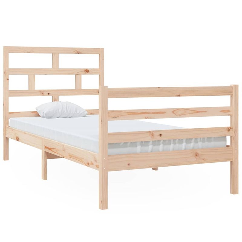 Foto van Vidaxl bedframe massief grenenhout 90x200 cm