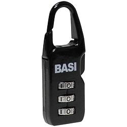 Foto van Basi 6100-0115 kofferslot 22 mm verschillend sluitend zwart cijferslot