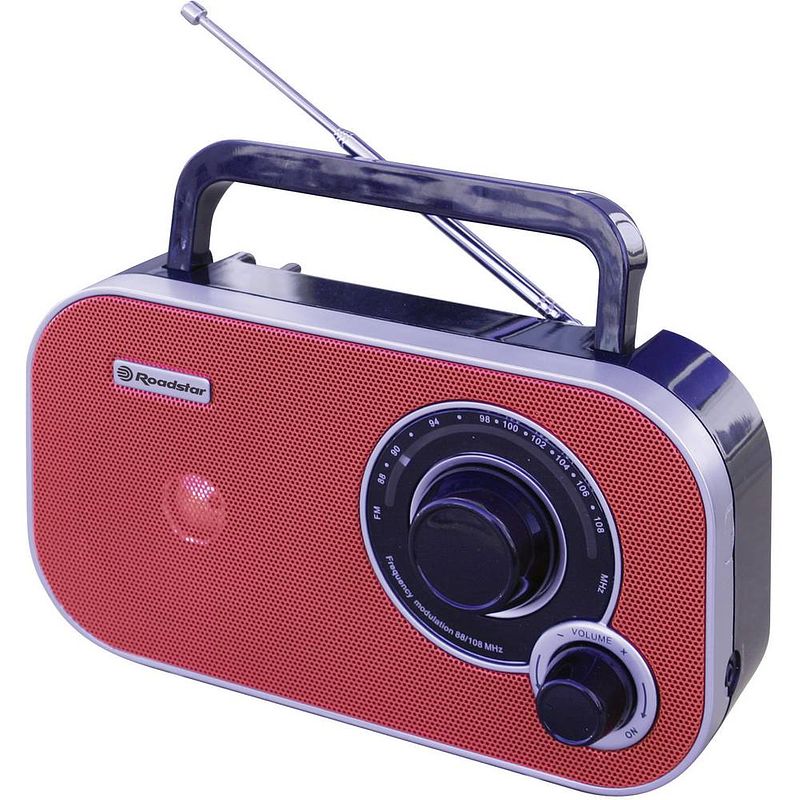 Foto van Roadstar tra-2235rd red keukenradio vhf (fm) radio rood