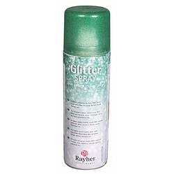 Foto van Glitter spray met groene fijne glitters - hobbyverf