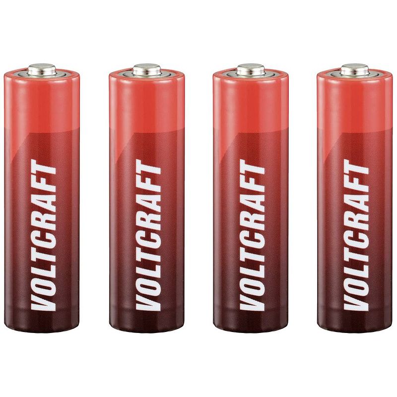 Foto van Voltcraft lr06 aa batterij (penlite) alkaline 3000 mah 1.5 v 4 stuk(s)