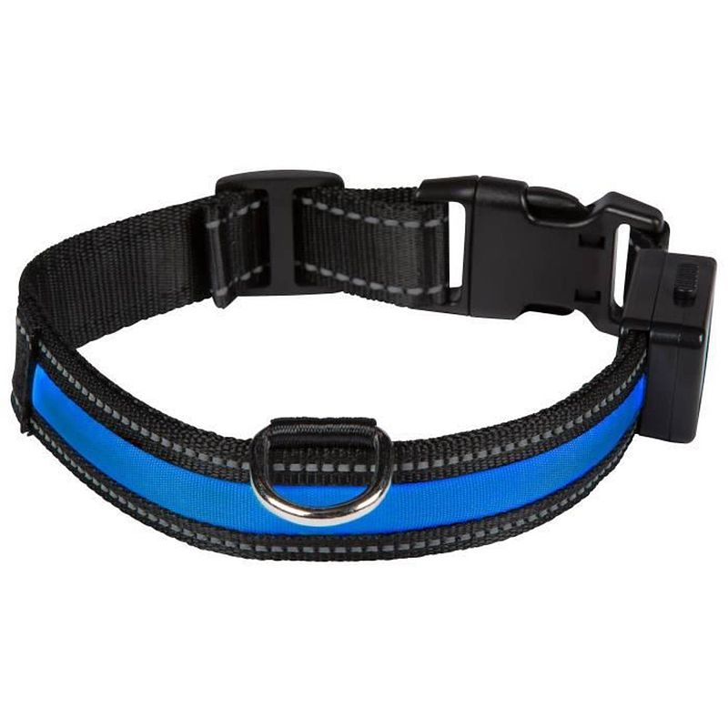 Foto van Eyenimal lichthalsband lichthalsband usb oplaadbaar l - blauw - voor honden