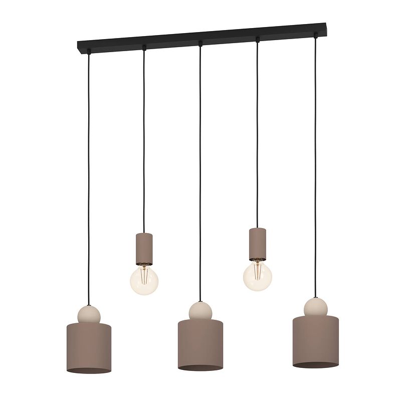 Foto van Eglo gazzola hanglamp - e27 - 91 cm - mokka