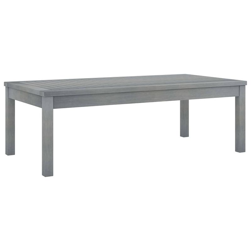 Foto van Vidaxl salontafel 100x50x33 cm massief acaciahout grijs