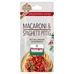 Foto van Verstegen kruidenmix macaroni & spaghetti pittig voor 2 personen 15g bij jumbo