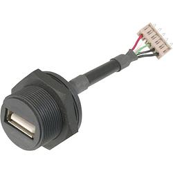 Foto van Usb-stekkeraansluiting 2.0 - ip67 bus, inbouw tc-a-usb-apfs-203 usb a-bus naar 5-polige stekker 1586508 tru components 1 stuk(s)