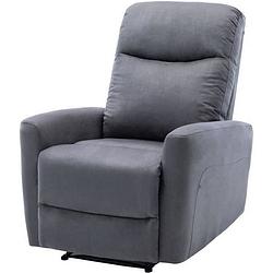 Foto van Manuele relax fauteuil - grijze stof - l 82 x d 97 x h 98 cm - jess