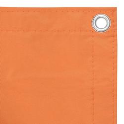 Foto van The living store balkonscherm - waterbestendig - pu-gecoat oxford stof - 75 x 300 cm - oranje