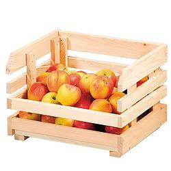 Foto van Fsc® houten aardappel- fruit opslag krat van dennenhout stapelbaar