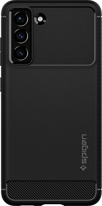 Foto van Spigen rugged armor samsung galaxy s21 fe back cover zwart