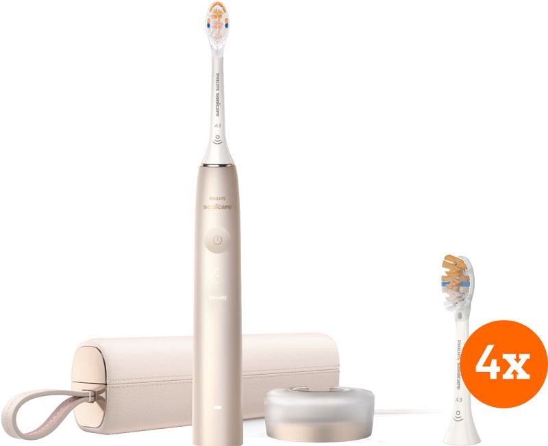 Foto van Philips sonicare prestige 9900 hx9992/11 + premium all-in-one opzetborstels (4 stuks)