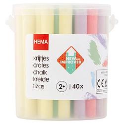 Foto van Hema stoepkrijtjes 2+ 40 stuks bij jumbo