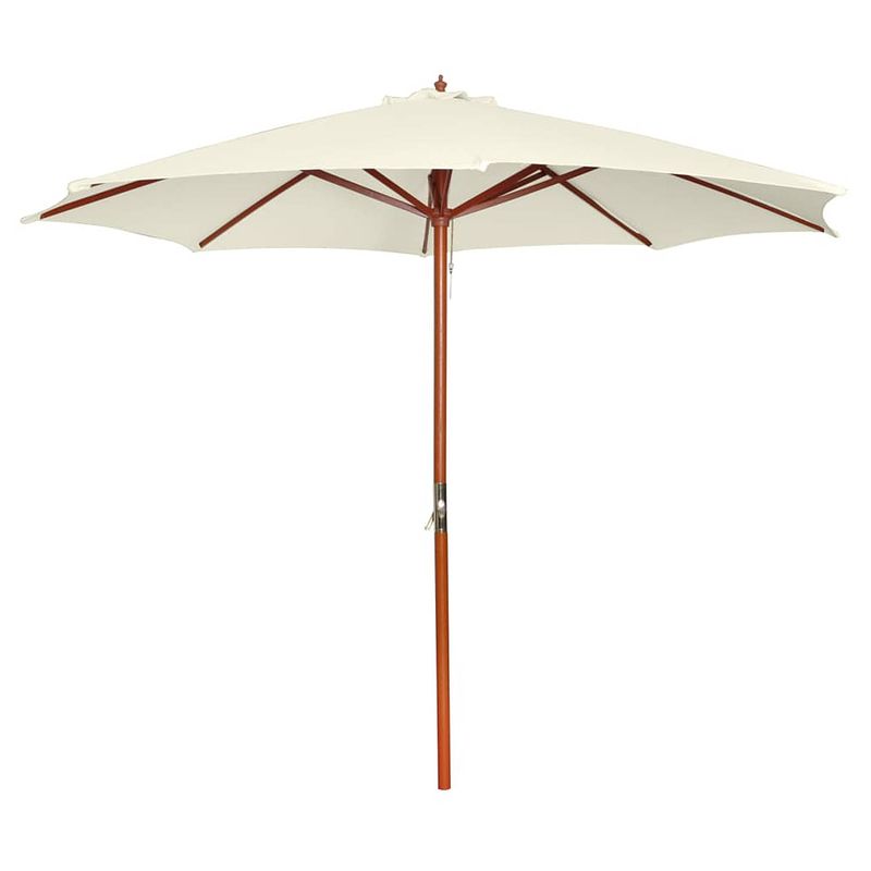 Foto van Vidaxl parasol 300x258 cm zandwit