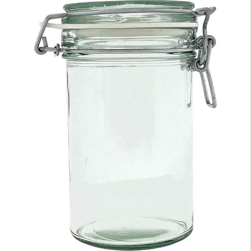 Foto van Weckpot opbergpot beugelpot met degelijke klemsluiting - 500ml - glas - 3 stuks