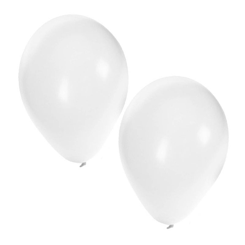 Foto van Witte ballonnen 100 stuks - ballonnen