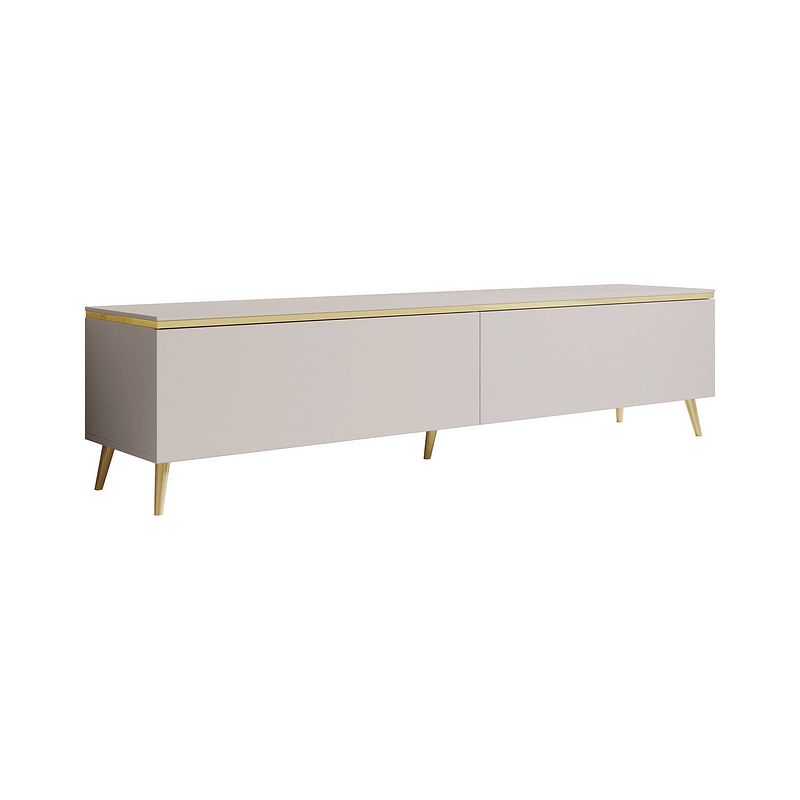 Foto van Meubella tv-meubel assunta - beige - 180 cm - staand