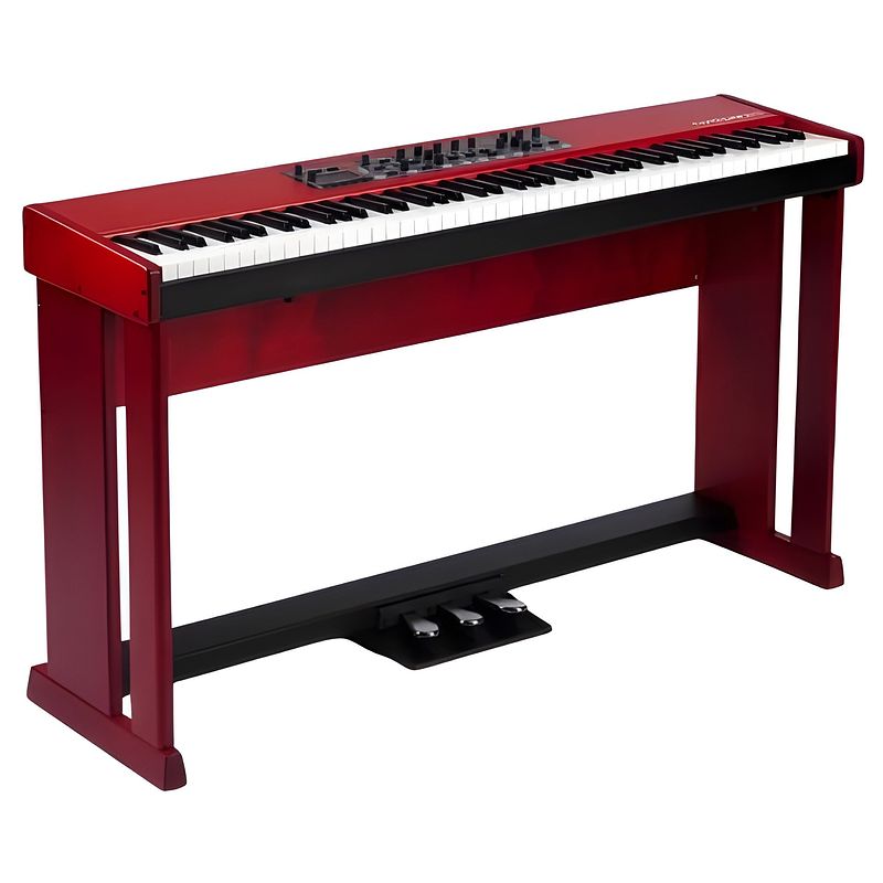 Foto van Clavia nord wood keyboard stand houten standaard voor grand, piano 88 en stage 88