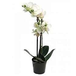 Foto van Phalaenopsis orchidee in pot 50 cm wit kunstplant nova nature