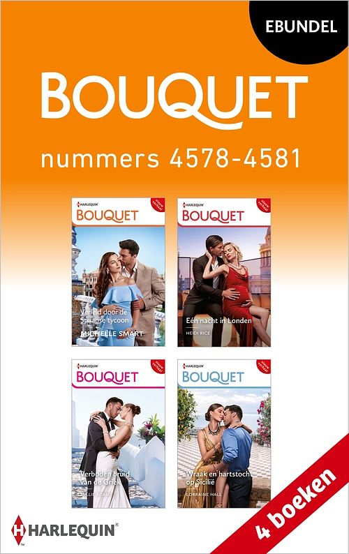 Foto van Bouquet e-bundel nummers 4578 - 4581 - michelle smart, heidi rice, millie adams, lorraine hall - ebook