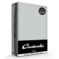 Foto van Cinderella jersey hoeslaken light grey-180 x 210/220 cm