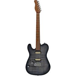 Foto van Sire larry carlton t7fml transparent black linkshandige elektrische gitaar