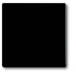 Foto van Busch-jaeger 2cka001751a3041 uitschakelaar, wisselschakelaar, kruisschakelaar, knop afdekking zwart, diepzwart (ral 9005)