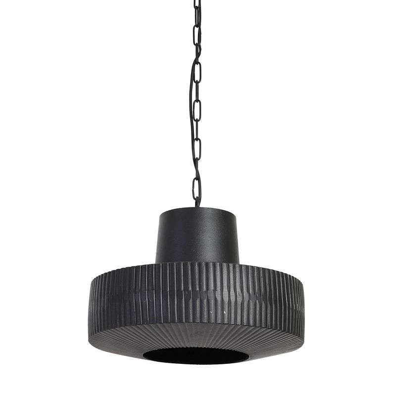 Foto van Light & living - hanglamp demsey - 40x40x31 - zwart