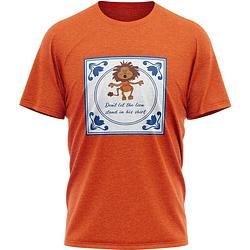 Foto van Jap oranje t-shirt - heren - maat m - regular fit - ademend katoen - koningsdag, nederlands elftal, formule 1 etc.